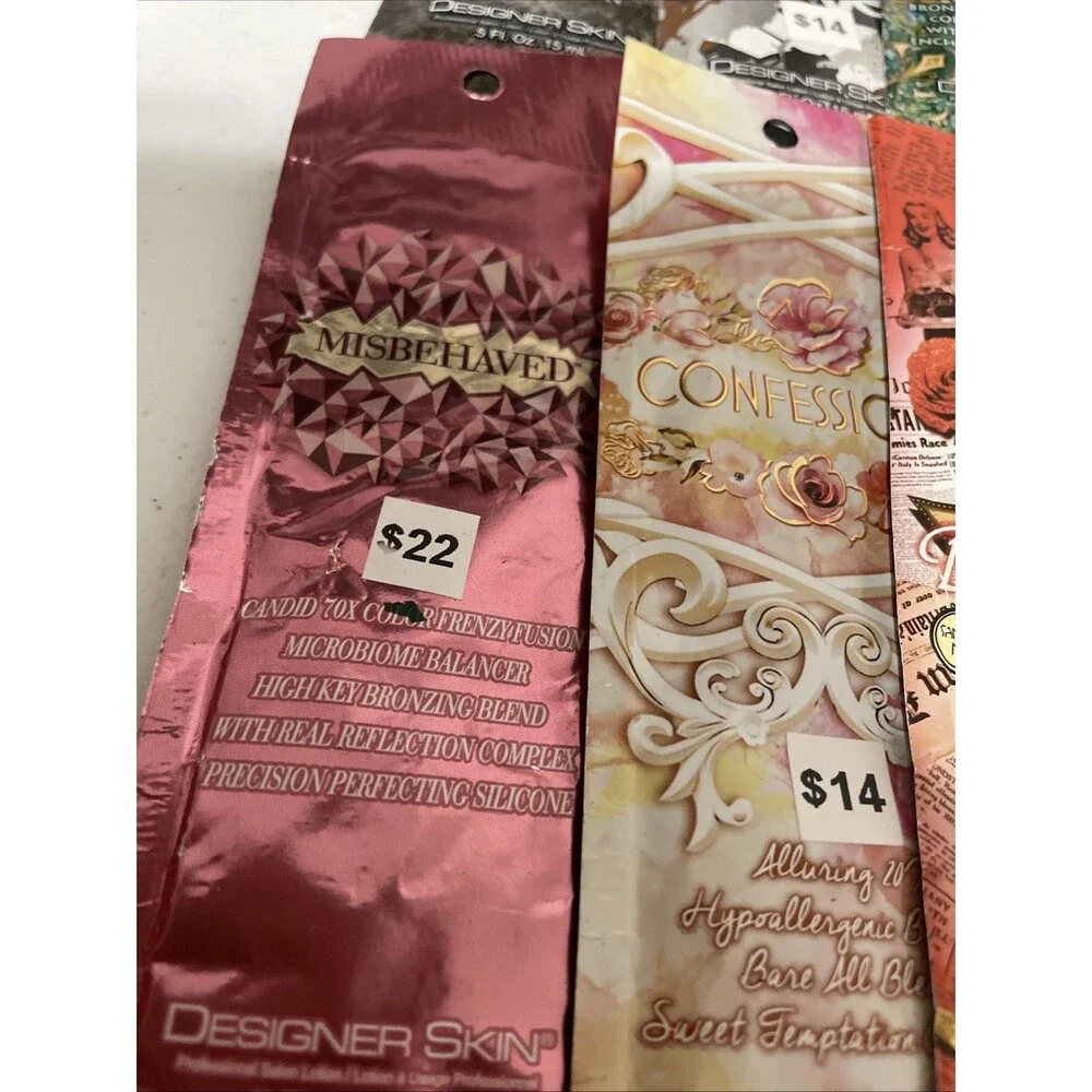 15 Sample Packets Indoor Tan Tanning Bed Lotion LOT Deal!